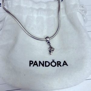 Pandora Baby Shoe Blue Dangle Charm
